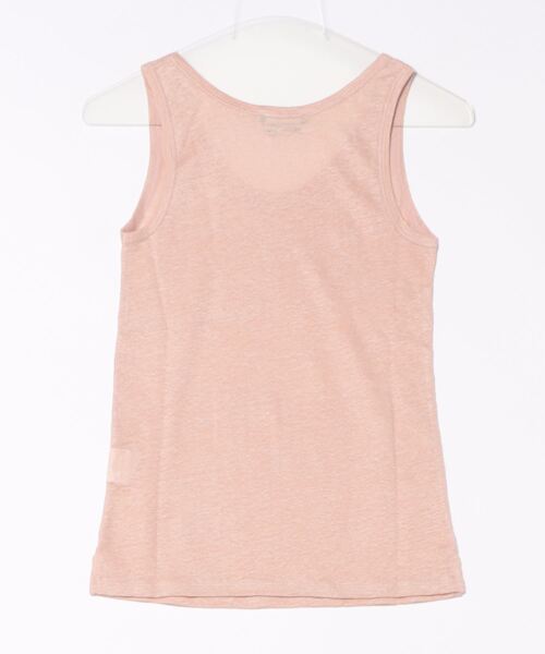 BENETTON (UNITED COLORS OF BENETTON)（ベネトンユナイテッドカラーズオブベネトン）の「リネン100%サイドスリット入りタンクトップ（タンクトップ・レディース・ピンクベージュ/ブラック/カーキ/イエロー・XX-SMALL/X-SMALL/SMALL/MEDIUM）」の5枚目の写真