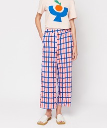 Multicoloured checked  print straight pant