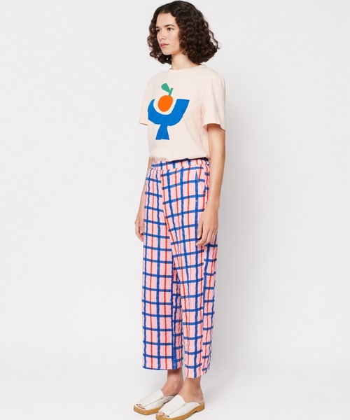 BOBO CHOSES（ボボショーズ）の「Multicoloured checked  print straight pant（その他パンツ・レディース・ピンク・M/XS/S）」の3枚目の写真