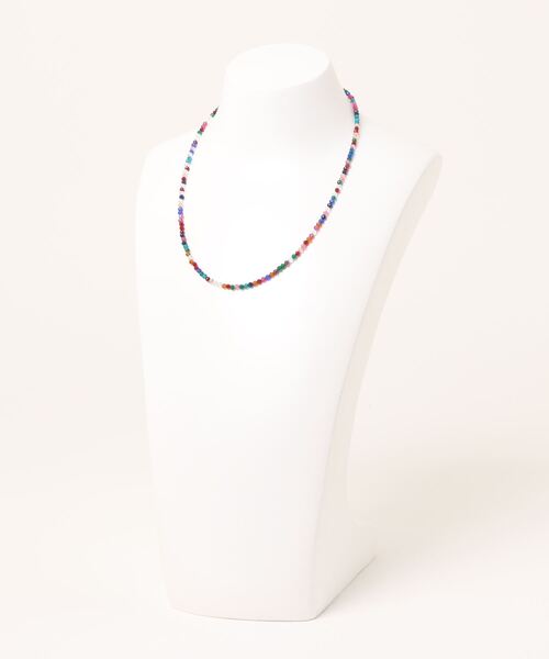 ammy.（エイミードット）の「【 ammy. / エイミードット 】 カラー ビーズ ネックレス / チョーカー（ネックレス・レディース・ブルー/ブラック/マルチ/グリーン/コーラルピンク/ボルドー・FREE）」の7枚目の写真