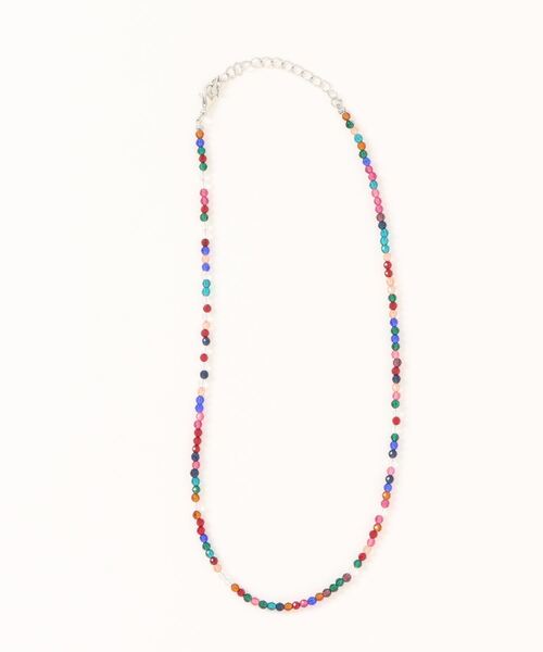 ammy.（エイミードット）の「【 ammy. / エイミードット 】 カラー ビーズ ネックレス / チョーカー（ネックレス・レディース・ブルー/ブラック/マルチ/グリーン/コーラルピンク/ボルドー・FREE）」の9枚目の写真