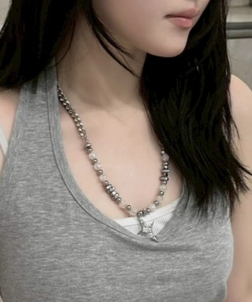 XU(エックスユー)の「【XU】galaxy stone necklace / 【エックスユー】ギャラクシーストーンネックレス(ネックレス・メンズ・シルバー・ONE SIZE)」の13枚目の写真