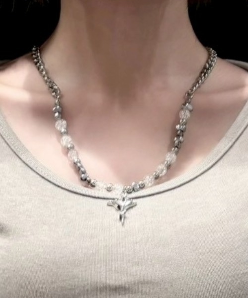 XU(エックスユー)の「【XU】galaxy stone necklace / 【エックスユー】ギャラクシーストーンネックレス(ネックレス・メンズ・シルバー・ONE SIZE)」の19枚目の写真