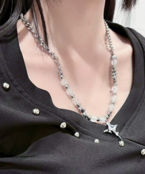 XU(エックスユー)の「【XU】galaxy stone necklace / 【エックスユー】ギャラクシーストーンネックレス(ネックレス・メンズ・シルバー・ONE SIZE)」の21枚目の写真