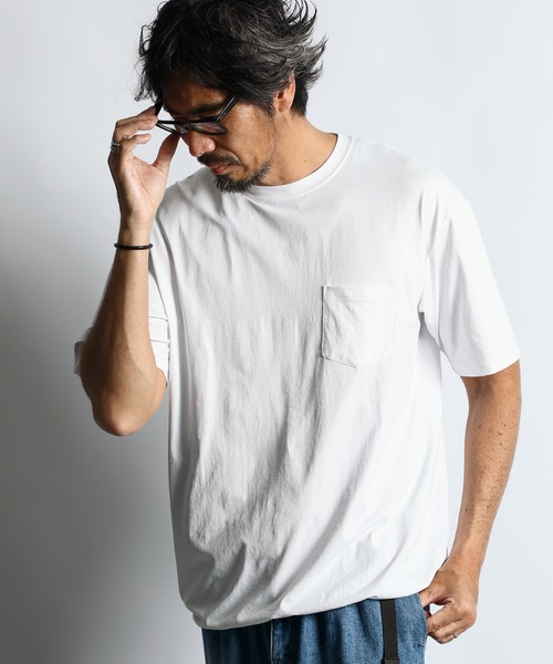 The DUFFER of ST.GEORGE（ザダファーオブセントジョージ）の「「AIR FLEX」TECH TEE：高収縮機能素材 エアフレックス テックTシャツ（Tシャツ/カットソー・メンズ・ブラック/ダークオリーブ/ホワイト/ブルー・X-LARGE/LARGE/MEDIUM/SMALL）」の2枚目の写真