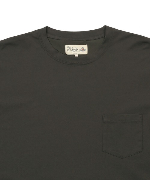 The DUFFER of ST.GEORGE（ザダファーオブセントジョージ）の「「AIR FLEX」TECH TEE：高収縮機能素材 エアフレックス テックTシャツ（Tシャツ/カットソー・メンズ・ブラック/ダークオリーブ/ホワイト/ブルー・X-LARGE/LARGE/MEDIUM/SMALL）」の21枚目の写真