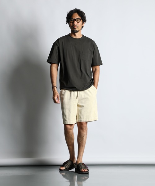 The DUFFER of ST.GEORGE（ザダファーオブセントジョージ）の「「AIR FLEX」TECH TEE：高収縮機能素材 エアフレックス テックTシャツ（Tシャツ/カットソー・メンズ・ブラック/ダークオリーブ/ホワイト/ブルー・X-LARGE/LARGE/MEDIUM/SMALL）」の10枚目の写真