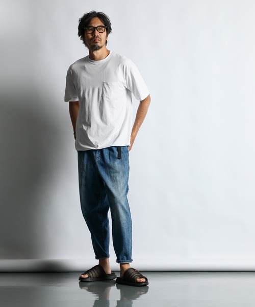 The DUFFER of ST.GEORGE（ザダファーオブセントジョージ）の「「AIR FLEX」TECH TEE：高収縮機能素材 エアフレックス テックTシャツ（Tシャツ/カットソー・メンズ・ブラック/ダークオリーブ/ホワイト/ブルー・X-LARGE/LARGE/MEDIUM/SMALL）」の6枚目の写真