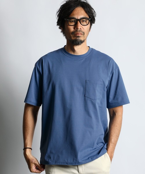 The DUFFER of ST.GEORGE（ザダファーオブセントジョージ）の「「AIR FLEX」TECH TEE：高収縮機能素材 エアフレックス テックTシャツ（Tシャツ/カットソー・メンズ・ブラック/ダークオリーブ/ホワイト/ブルー・X-LARGE/LARGE/MEDIUM/SMALL）」の11枚目の写真
