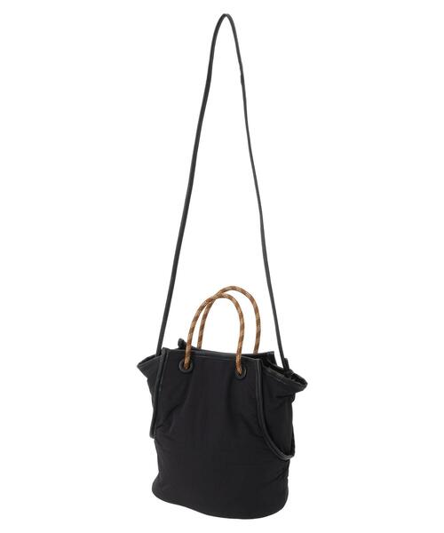 Green　Parks（グリーンパークス）の「・Cu-shut　ロープボンディング2WAYトート（トートバッグ・レディース・ブラック/グレイッシュベージュ/ピンクベージュ・FREE）」の8枚目の写真