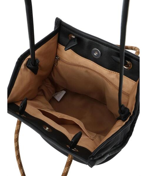 Green　Parks（グリーンパークス）の「・Cu-shut　ロープボンディング2WAYトート（トートバッグ・レディース・ブラック/グレイッシュベージュ/ピンクベージュ・FREE）」の12枚目の写真