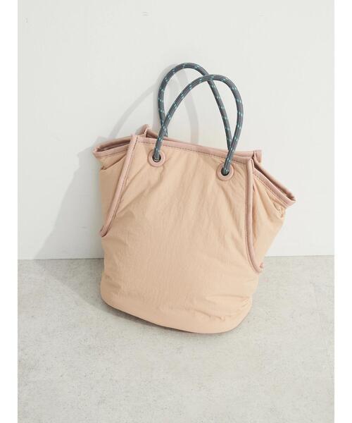 Green　Parks（グリーンパークス）の「・Cu-shut　ロープボンディング2WAYトート（トートバッグ・レディース・ブラック/グレイッシュベージュ/ピンクベージュ・FREE）」の3枚目の写真