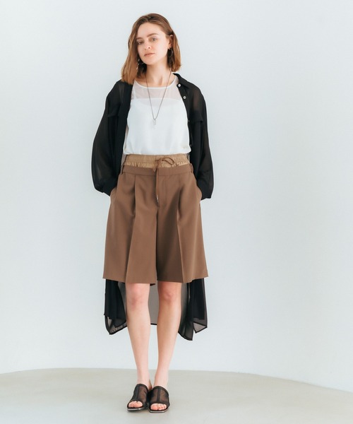 【セール】Wウエストハーフパンツ（その他パンツ）｜Editt by YECCA VECCA（エディットバイイェッカヴェッカ）