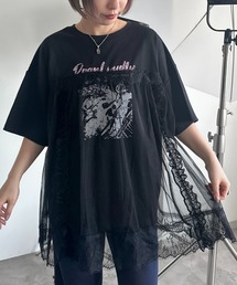 apres jour mignon | チュールレースドッキングTシャツ【ZOZOTOWN限定アイテム】(Tシャツ/カットソー)
