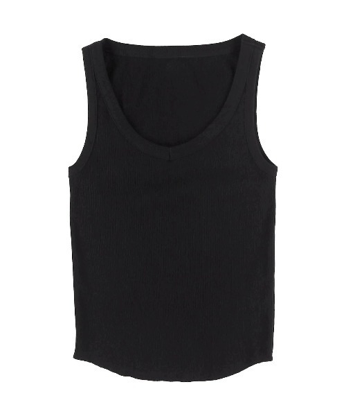 ALEXIA STAM(アリシアスタン)の「Basic V Neck Rib Tank Top /Basic Vネックタンクトップ(タンクトップ・レディース・ブラック/ホワイト系/ブルー・FREE)」の10枚目の写真