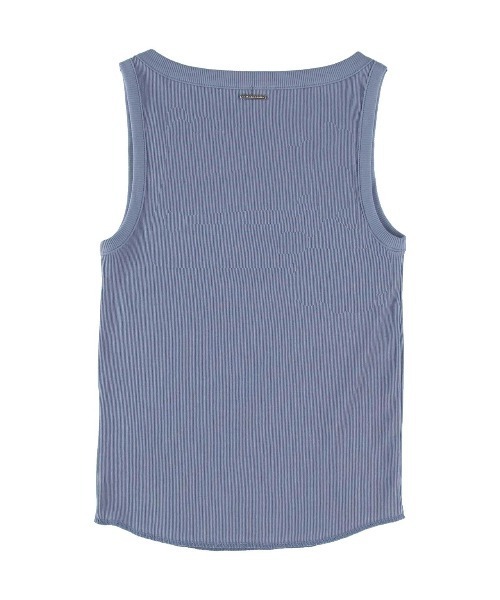 ALEXIA STAM(アリシアスタン)の「Basic V Neck Rib Tank Top /Basic Vネックタンクトップ(タンクトップ・レディース・ブラック/ホワイト系/ブルー・FREE)」の5枚目の写真