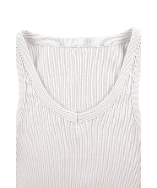 ALEXIA STAM(アリシアスタン)の「Basic V Neck Rib Tank Top /Basic Vネックタンクトップ(タンクトップ・レディース・ブラック/ホワイト系/ブルー・FREE)」の19枚目の写真