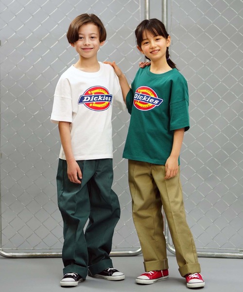 Dickies(ディッキーズ)の「Dickies/ディッキーズ キッズ ロゴプリント Tシャツ 半袖 80572500(Tシャツ/カットソー・キッズ・ブラック/グリーン/ホワイト・160cm/150cm/140cm/130cm)」の16枚目の写真