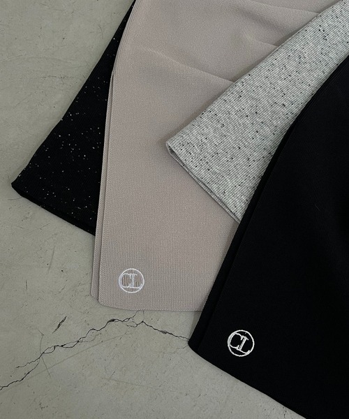 CAPRICIEUX LE'MAGE（カプリシューレマージュ）の「【C.L】ネップタンクSETベアビスチェ（タンクトップ・レディース・ブラック/グレイッシュベージュ・FREE）」の3枚目の写真