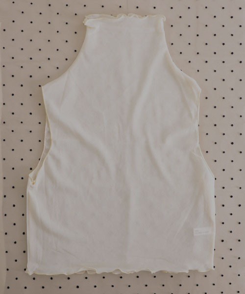 TONE SELECT GOODS（トーンセレクトグッズ）の「【resonance】シアー メロウデザイン 無地 ハイネック つけ襟【マルチウェイ/オケージョン】（付け襟・レディース・ライトブルー/ブラック/ライトベージュ/ホワイト・FREE）」の22枚目の写真