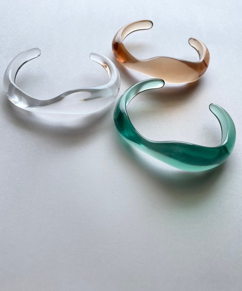 PARKS TOKYO SELECT（パークストウキョウセレクト）の「アクリルニュアンスバングルブレスレット（バングル/リストバンド・レディース・クリアグリーン/クリア/クリアブラウン・FREE）」の8枚目の写真