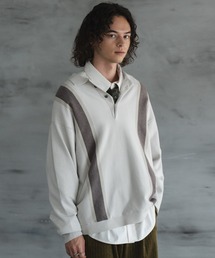 CASPER JOHN | Line knit polo shirts/ラインニットポロシャツ(ポロシャツ)