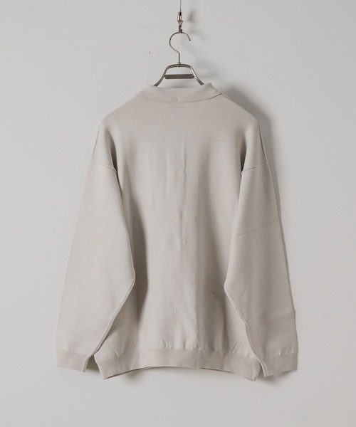 CASPER JOHN（キャスパージョン）の「Line knit polo shirts