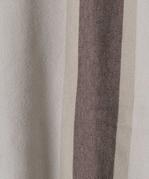 CASPER JOHN（キャスパージョン）の「Line knit polo shirts/ラインニットポロシャツ（ポロシャツ・メンズ・ホワイト/ブラック・X-SMALL/SMALL/MEDIUM/LARGE）」の7枚目の写真