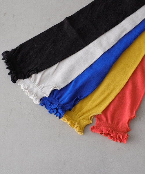 BIRTHDAY BAR（バースデイバー）の「UVカット フリル アームカバー（ハット・レディース・グレー/レッド/ブルー/ブラック/イエロー・0）」の19枚目の写真