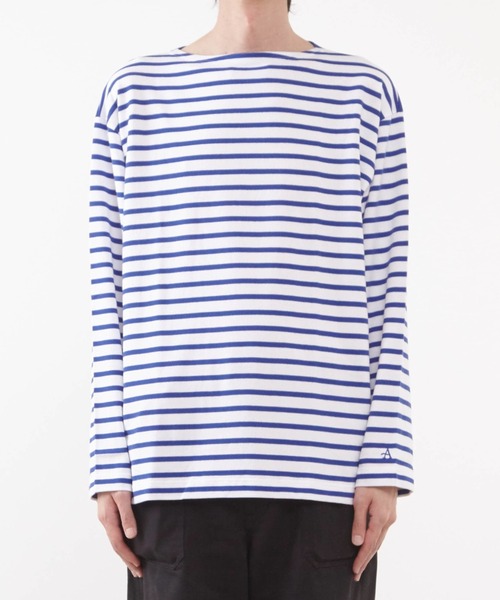 Armor lux（アルモーリュックス）の「【Armor-lux/アルモリュクス】ブルトン長袖ワイドフィット（Tシャツ/カットソー・メンズ・ネイビー/ブルー・3/4/5/6）」の4枚目の写真