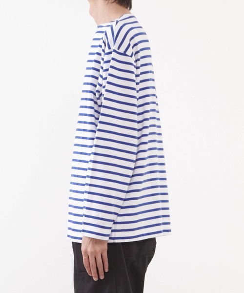 Armor lux（アルモーリュックス）の「【Armor-lux/アルモリュクス】ブルトン長袖ワイドフィット（Tシャツ/カットソー・メンズ・ネイビー/ブルー・3/4/5/6）」の5枚目の写真