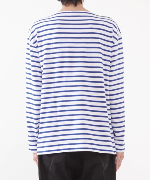 Armor lux（アルモーリュックス）の「【Armor-lux/アルモリュクス】ブルトン長袖ワイドフィット（Tシャツ/カットソー・メンズ・ネイビー/ブルー・3/4/5/6）」の3枚目の写真