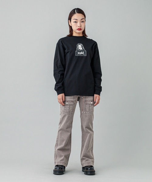 FACE L/S TEE（Tシャツ/カットソー）｜X-girl（エックスガール