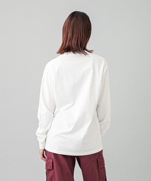 X-girl(エックスガール)の「FACE L/S TEE(Tシャツ/カットソー・レディース・ブラック/ホワイト・S/M/L/XL)」の18枚目の写真