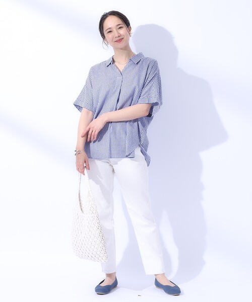 SHOO・LA・RUE(シューラルー)の「◆洗えて涼し気 透かし編みニットパンプス(パンプス・レディース・ブラック/ブルー/シルバー/オフホワイト・45/35/25)」の15枚目の写真