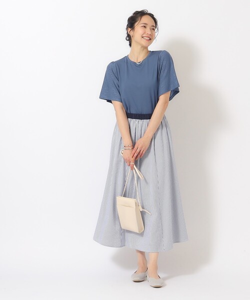 SHOO・LA・RUE(シューラルー)の「◆洗えて涼し気 透かし編みニットパンプス(パンプス・レディース・ブラック/ブルー/シルバー/オフホワイト・45/35/25)」の16枚目の写真