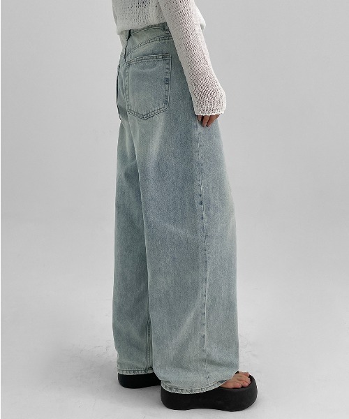 セール】[MADE] モーメンボタンフライワイドデニムパンツ