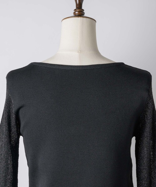 VIOLETTA（ヴィオレッタ）の「チョーカー付きシアードッキングリブニット（ニット/セーター・レディース・ホワイト/ブラック/ブルー/レッド・FREE）」の17枚目の写真