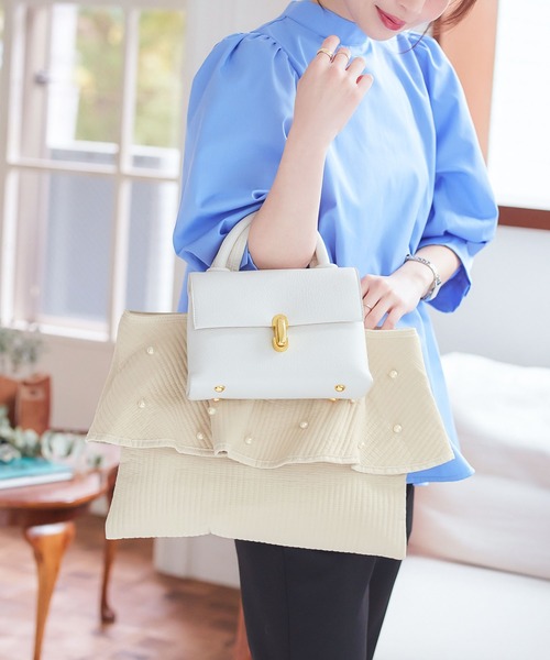 [ᴍᴋ.ʜ♡]ヌビバッグ  オーダー  フリルギャザー付き トートバッグ machico | #ヌビバッグ#フリルバッグ#巾着#チュール #オーダー