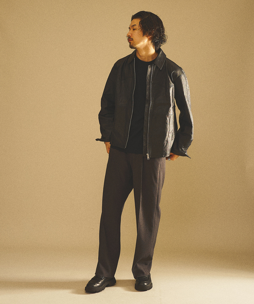 417 EDIFICE（フォーワンセブンエディフィス）の「UPCYCLE LETHER BLOUSON / アップサイクルレザーブルゾン（ライダースジャケット・メンズ・ブラック・MEDIUM/LARGE）」の14枚目の写真