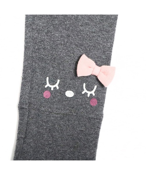 KP（ケーピー）の「うさぎお顔モチーフ裾折り返しスパッツ(80～120)（その他パンツ・キッズ・チャコールグレー/ピンク/オフホワイト・120cm/100cm/110cm/90cm/80ｃｍ）」の10枚目の写真
