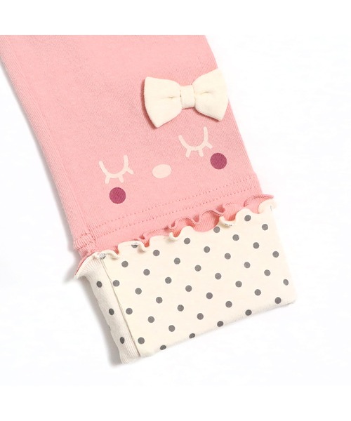 KP（ケーピー）の「うさぎお顔モチーフ裾折り返しスパッツ(80～120)（その他パンツ・キッズ・チャコールグレー/ピンク/オフホワイト・120cm/100cm/110cm/90cm/80ｃｍ）」の15枚目の写真