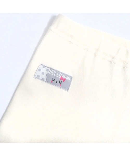 KP（ケーピー）の「うさぎお顔モチーフ裾折り返しスパッツ(80～120)（その他パンツ・キッズ・チャコールグレー/ピンク/オフホワイト・120cm/100cm/110cm/90cm/80ｃｍ）」の9枚目の写真