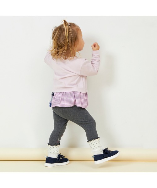 KP（ケーピー）の「うさぎお顔モチーフ裾折り返しスパッツ(80～120)（その他パンツ・キッズ・チャコールグレー/ピンク/オフホワイト・120cm/100cm/110cm/90cm/80ｃｍ）」の21枚目の写真