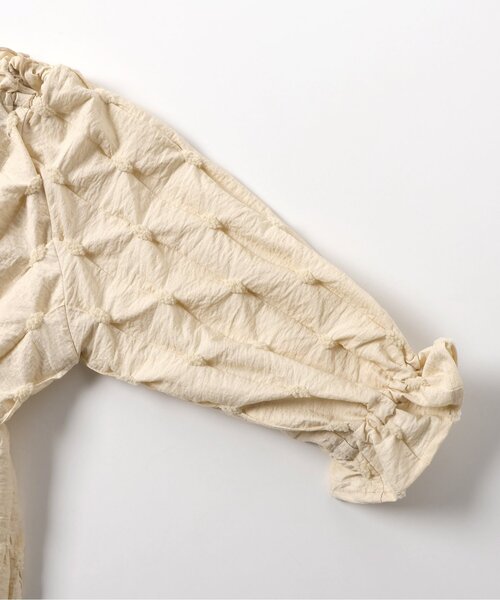 Seraph（セラフ）の「バックリボンデザインドットドビーワンピース（ワンピース・キッズ・ブラック/ベージュ・80/90/95/100/110/120/130/140）」の6枚目の写真