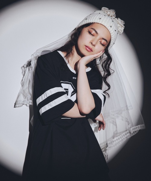 FURFUR（ファーファー）の「【上國料萌衣コラボ】ナンバーTシャツ（Tシャツ/カットソー・レディース・ブルー/ブラック/ピンク・FREE）」の19枚目の写真