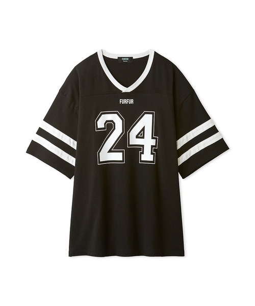 FURFUR（ファーファー）の「【上國料萌衣コラボ】ナンバーTシャツ（Tシャツ/カットソー・レディース・ブルー/ブラック/ピンク・FREE）」の15枚目の写真