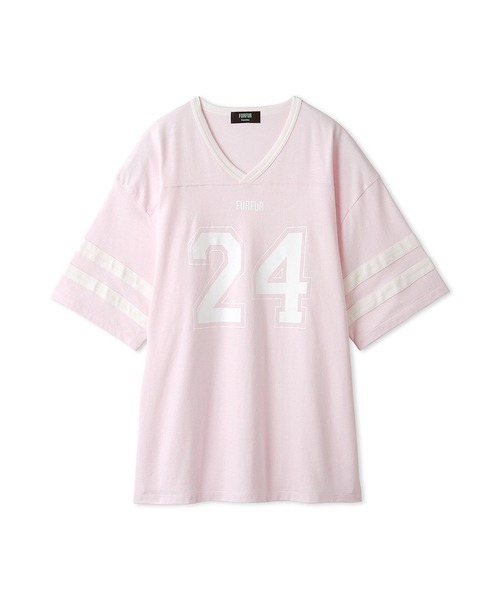 FURFUR（ファーファー）の「【上國料萌衣コラボ】ナンバーTシャツ（Tシャツ/カットソー・レディース・ブルー/ブラック/ピンク・FREE）」の14枚目の写真