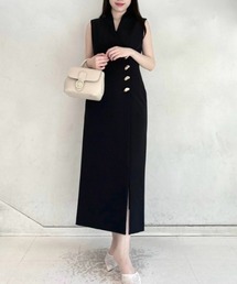 SNIDEL（スナイデル）の「金ボタンジレワンピース（ワンピース）」