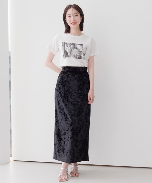 Andemiu(アンデミュウ)の「フォトプリントT143959(Tシャツ/カットソー・レディース・ホワイト系その他6/ホワイト系その他5・FREE)」の3枚目の写真